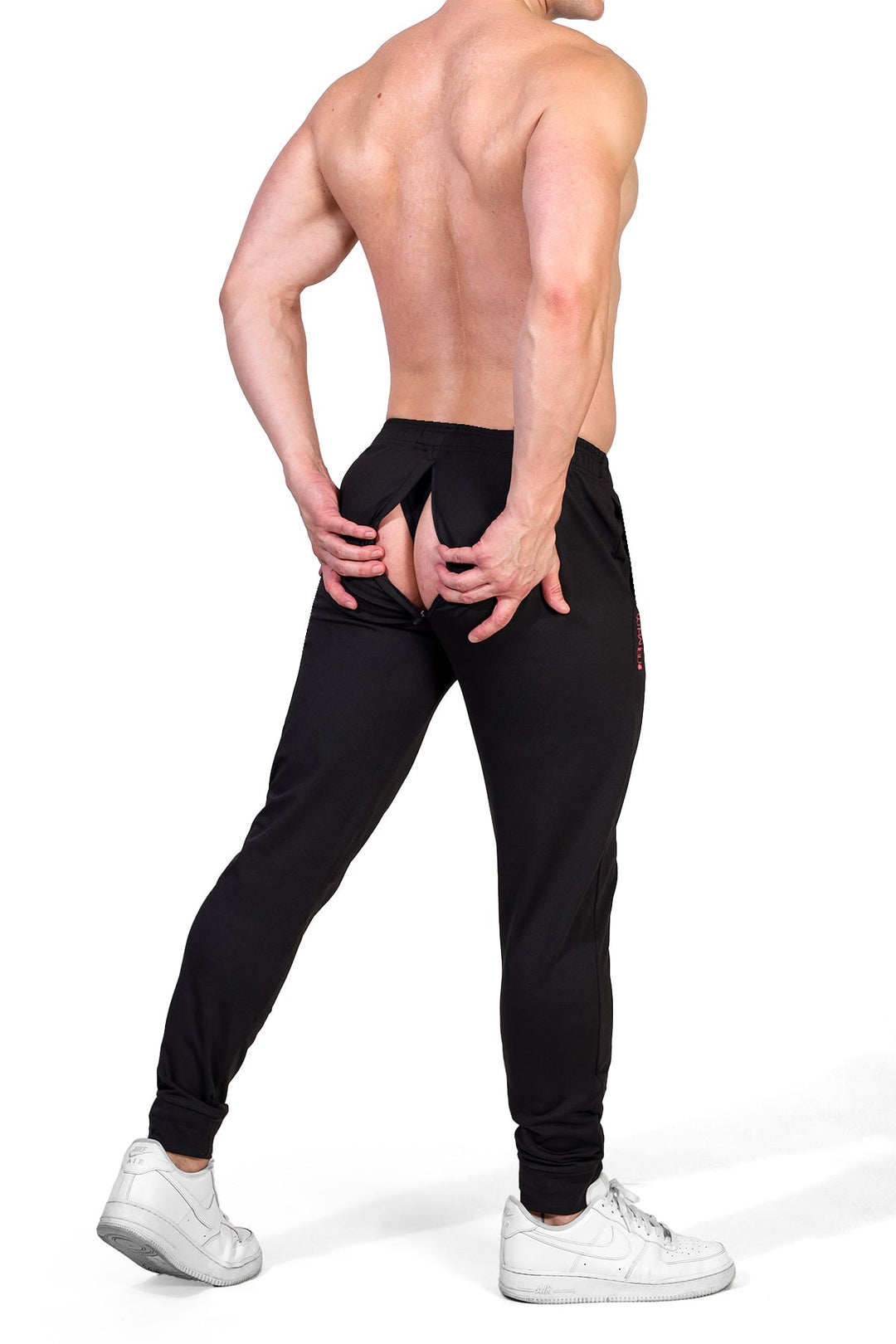 Peek-A-Boo Joggers - Black